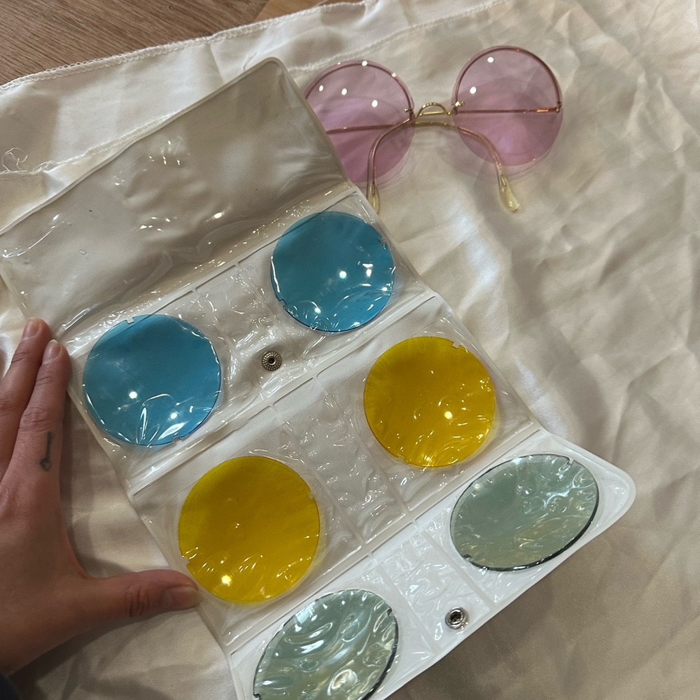 Vintage interchangeable lens sunglasses by Samco Italy